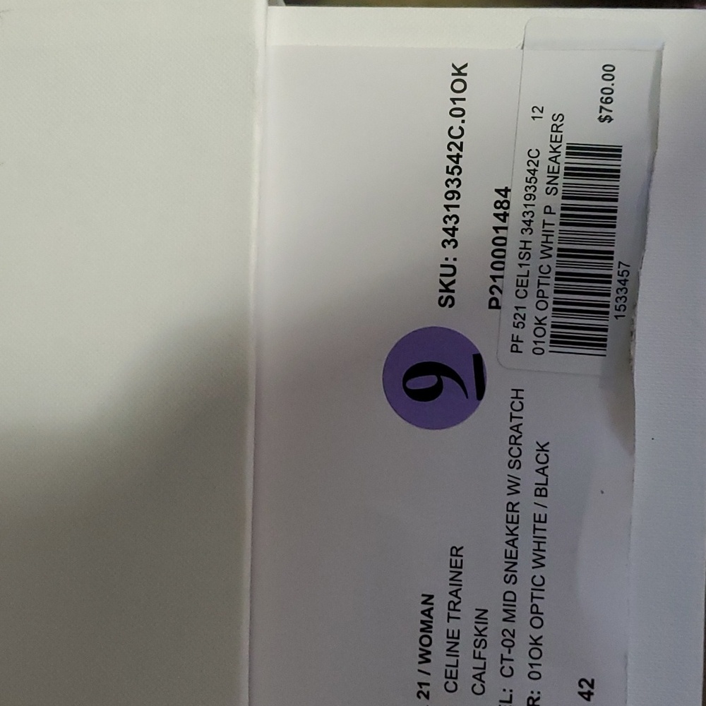Nib sz 42 Celine sneakers - Picture 7 of 8